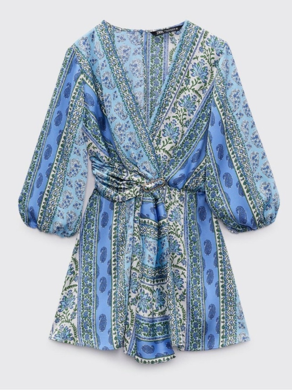 Zara Patchwork Romper Playsuit Paisley Floral XL